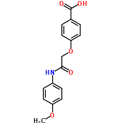 4-{2-[(4-Methoxyphenyl)amino]-2-oxoethoxy}benzoic acid Structure