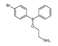 2-[(4-bromophenyl)-phenylboranyl]oxyethanamine结构式