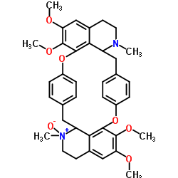 4,5,19,20-Tetramethoxy-10,25-dimethyl-2,17-dioxa-10,25-diazaheptacyclo[26.2.2.213,16.13,7.118,22.011,36.026,33]hexatriaconta-1(30),3(36),4,6,13,15,18(33),19,21,28,31,34-dodecaene 10-oxide结构式