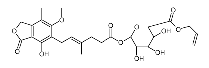 Mycophenolic Acid Acyl-β-D-glucuronide Allyl Ester structure