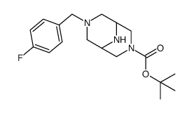 7-(4-fluorobenzyl)-3,7,9-triazabicyclo[3.3.1]nonane-3-carboxylic acid tert-butyl ester Structure