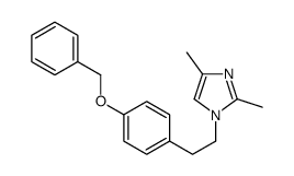 2,4-dimethyl-1-[2-(4-phenylmethoxyphenyl)ethyl]imidazole结构式