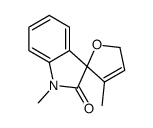 1',3-DIMETHYL-SPIRO[FURAN-2(5H),3'-[3H]INDOL]-2'(1'H)-ONE结构式