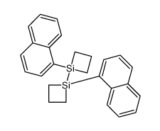 1-naphthalen-1-yl-1-(1-naphthalen-1-ylsiletan-1-yl)siletane Structure