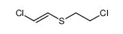 (2-chloro-ethyl)-(2-chloro-vinyl)-sulfide结构式