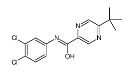 5-tert-butyl-N-(3,4-dichlorophenyl)pyrazine-2-carboxamide Structure