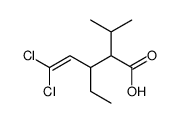 5,5-dichloro-3-ethyl-2-propan-2-ylpent-4-enoic acid Structure