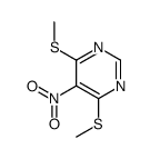 4,6-bis(methylsulfanyl)-5-nitropyrimidine结构式