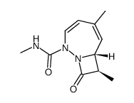 (7α,8α)-N-5,8-Trimethyl-9-oxo-1,2-diazabicyclo<5.2.0>nona-3,5-dien-2-carboxamid结构式