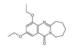 Azepino[2,1-b]quinazolin-12(6H)-one,2,4-diethoxy-7,8,9,10-tetrahydro- Structure