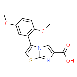 3-(2,5-DIMETHOXYPHENYL)IMIDAZO[2,1-B]THIAZOLE-6-CARBOXYLIC ACID structure