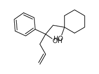 1-(1-hydroxycyclohexyl)-2-phenylpent-4-en-2-ol Structure