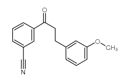 3'-CYANO-3-(3-METHOXYPHENYL)PROPIOPHENONE结构式