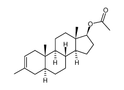 3-methyl-5α-androst-2-en-17β-ol acetate Structure