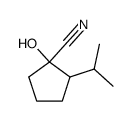 Cyclopentanecarbonitrile, 1-hydroxy-2-isopropyl- (7CI)结构式