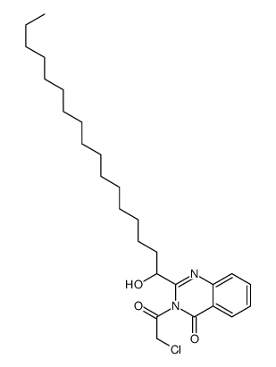 3-(2-chloroacetyl)-2-(1-hydroxyheptadecyl)quinazolin-4-one Structure