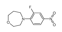 4-(2-fluoro-4-nitrophenyl)-1,4-oxazepane结构式