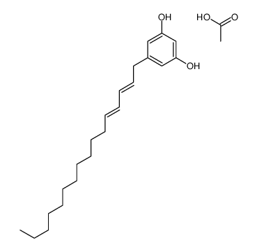 acetic acid,5-hexadeca-2,4-dienylbenzene-1,3-diol Structure