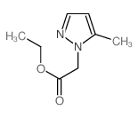 ethyl 2-(5-methylpyrazol-1-yl)acetate结构式