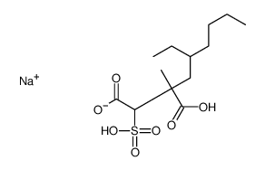 sodium C-(2-ethylhexyl) C-methyl hydrogen 2-sulphonatosuccinate Structure