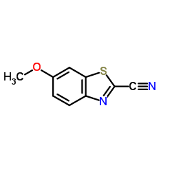 2-氰基-6-甲氧基苯并噻唑结构式