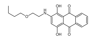 2-[(2-butoxyethyl)amino]-1,4-dihydroxyanthraquinone结构式