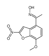 N-[1-(7-methoxy-2-nitro-1-benzofuran-4-yl)ethylidene]hydroxylamine结构式