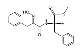 (S)-2-{2-[(E)-Hydroxyimino]-3-phenyl-propionylamino}-3-phenyl-propionic acid methyl ester Structure