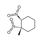 trans-1-methyl-1,2-dinitrocyclohexane Structure