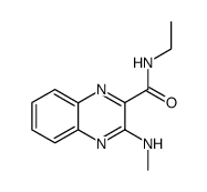 3-methylamino-quinoxaline-2-carboxylic acid ethylamide结构式