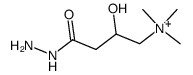 (3-Hydrazinocarbonyl-2-hydroxy-propyl)-trimethyl-ammonium结构式