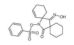 14-Benzolsulfonyloxy-14-aza-dispiro<5.1.5.2>pentadec-9-en-7,15-dion-7-oxim结构式