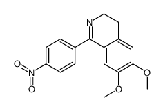 6,7-dimethoxy-1-(4-nitrophenyl)-3,4-dihydroisoquinoline Structure