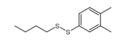 n-butyl 3,4-dimethylphenyl disulfide Structure