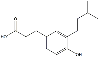 Benzenepropanoic acid, 4-hydroxy-3-(3-Methylbutyl) picture