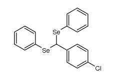 ((4-chlorophenyl)methylene)bis(phenylselane)结构式