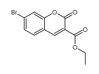 7-溴-2-氧代苯并吡喃-3-羧酸乙酯结构式