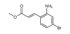 methyl (2E)-3-(2-amino-4-bromophenyl)prop-2-enoate结构式