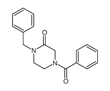 4-benzoyl-1-benzylpiperazin-2-one Structure