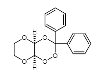 cis-2,3,5,7,10-pentaoxa-4,4-diphenylbicyclo[4.4.0]dodecane Structure