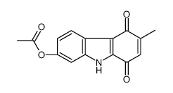 (6-methyl-5,8-dioxo-9H-carbazol-2-yl) acetate Structure