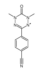 3-(4-cyanophenyl)-1,5-dimethyl-6-oxoverdazyl radical结构式