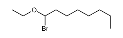 1-bromo-1-ethoxyoctane Structure