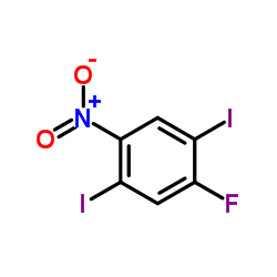 1-Fluoro-2,5-diiodo-4-nitrobenzene结构式