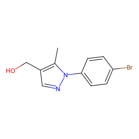 (1-(4-Bromophenyl)-5-methyl-1H-pyrazol-4-yl)methanol Structure