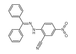 2-[2-(diphenylmethylene)hydrazino]-5-nitrobenzonitrile结构式