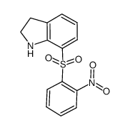 7-[(2-nitrophenyl)sulfonyl]indoline结构式