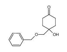 8-benzyloxymethyl-4-hydroxycyclohexanone Structure