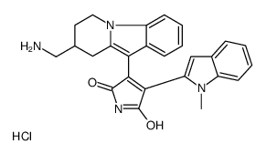 3-(8-(aminomethyl)-6,7,8,9-tetrahydropyrido[1,2-a]-indol-10-yl)-4-(1-Methyl-1H-indol-2-yl)-1H-pyrrol-2,5-dione HCl picture