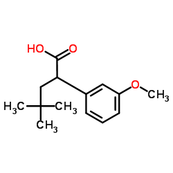 2-(3-Methoxyphenyl)-4,4-dimethylpentanoic acid结构式